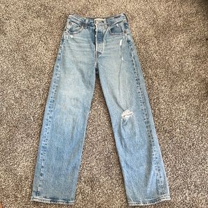Rib cage Straight ankle Levi jeans